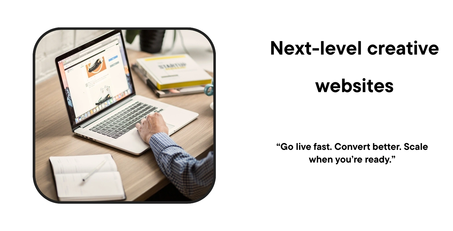 Next level creative website